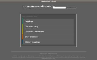 Strumpfmoden-Discount Webseiten Screenshot