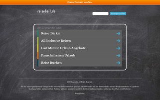 Reiseball Webseiten Screenshot
