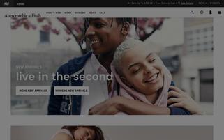 Abercrombie & Fitch Webseiten Screenshot