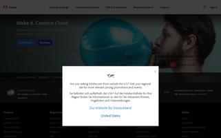 Adobe Webseiten Screenshot