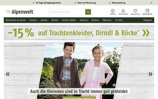 Alpenwelt Webseiten Screenshot