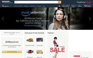 Amazon Webseiten Screenshot