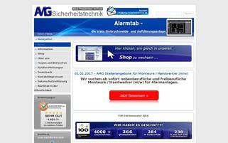 amg-alarmtechnik.de Webseiten Screenshot