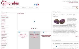 amorebio Webseiten Screenshot