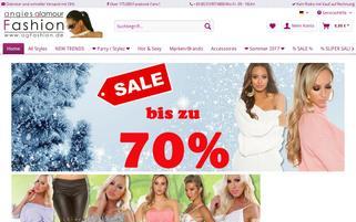 Angies Glamour Fashion Webseiten Screenshot