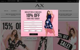 AX Paris Webseiten Screenshot