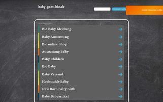 Baby Goes Bio Webseiten Screenshot