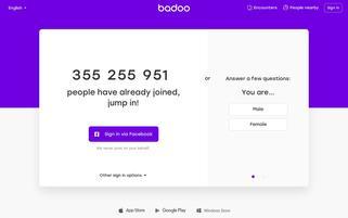 badoo Webseiten Screenshot