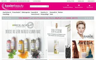Basler Haar-Kosmetik Webseiten Screenshot