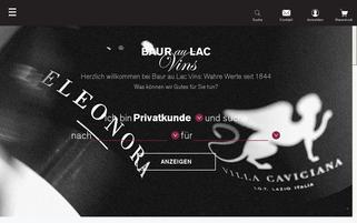 Baur Au Lac Wein Webseiten Screenshot