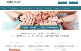 besponsor.de Webseiten Screenshot