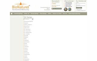 BioNaturel Webseiten Screenshot