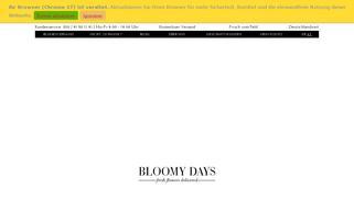 BLOOMY DAYS Webseiten Screenshot