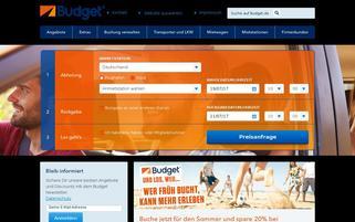 Budget Webseiten Screenshot
