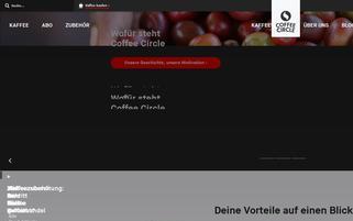 Coffee Circle Webseiten Screenshot