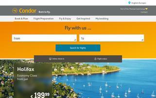Condor Webseiten Screenshot