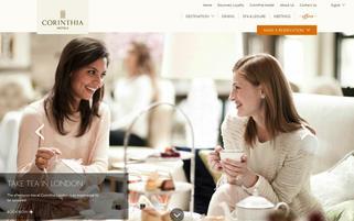 Corinthia Webseiten Screenshot