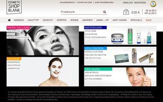 cosmetic-shop-blank.de Webseiten Screenshot