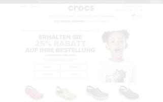 crocs.at Webseiten Screenshot