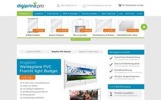 Digiprinz Pro Webseiten Screenshot