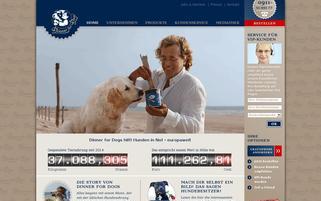 Dinner for Dogs Webseiten Screenshot
