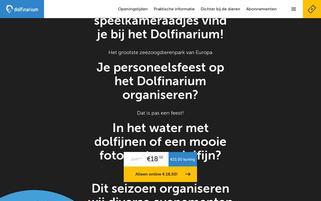 Dolfinarium Webseiten Screenshot