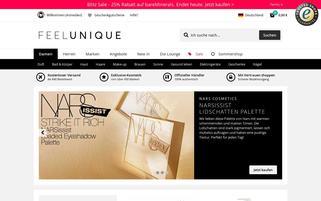 feelunique Webseiten Screenshot