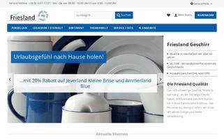 Friesland Versand Webseiten Screenshot