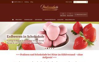 Frische Pralinés Webseiten Screenshot