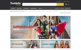 Funidelia Webseiten Screenshot
