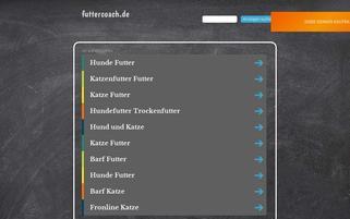 futtercoach.de Webseiten Screenshot