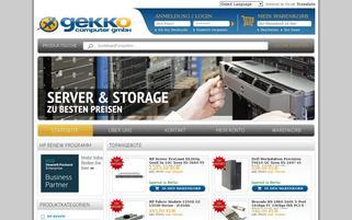 Gekko Computer Webseiten Screenshot