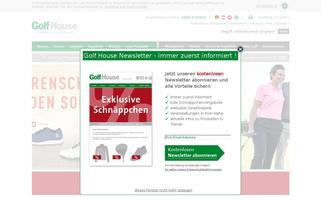 GolfHouse Webseiten Screenshot