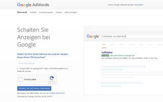 Google Adwords Webseiten Screenshot