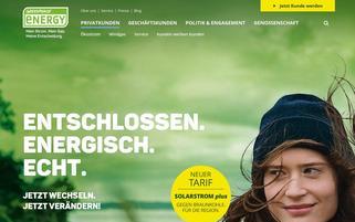 Greenpeace Energy Webseiten Screenshot