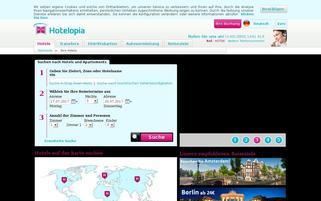 hotelopia.de Webseiten Screenshot