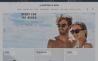 Kapten and Son Webseiten Screenshot