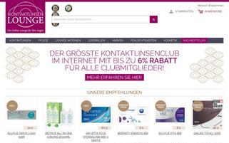 Kontaktlinsen Lounge Webseiten Screenshot