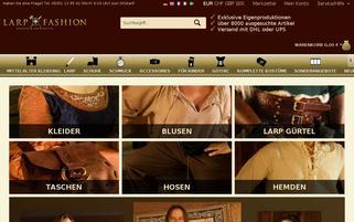 Larp Fashion Webseiten Screenshot