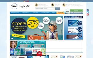 Linsensuppe Webseiten Screenshot