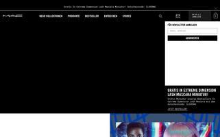 MAC Cosmetics Webseiten Screenshot