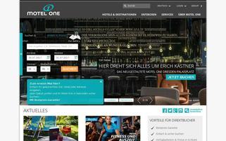 Motel One Webseiten Screenshot