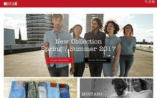 MUSTANG Jeans Webseiten Screenshot