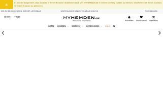 MyHemden Webseiten Screenshot