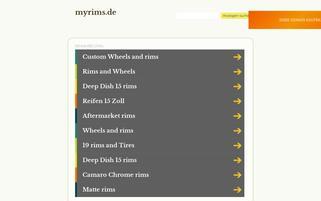 MyRims Webseiten Screenshot