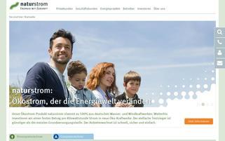 Naturstrom Webseiten Screenshot