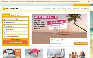 Neckermann Reisen Webseiten Screenshot