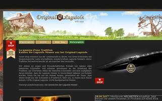 Orginal Laguiole Webseiten Screenshot