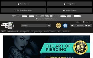 piercing-store.com Webseiten Screenshot