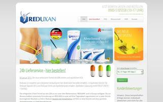 Reduxan Webseiten Screenshot